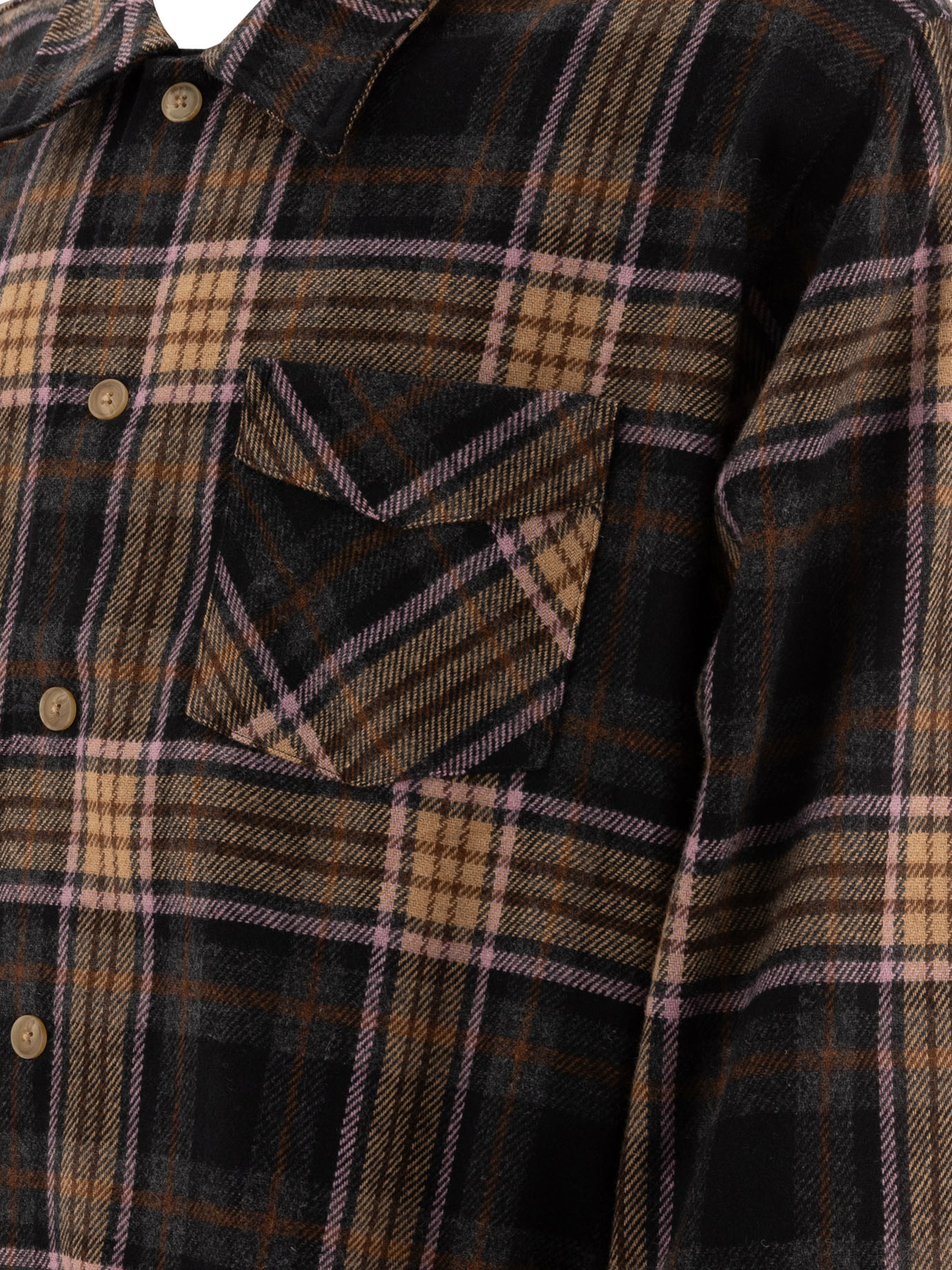 STOCKHOLM SURFBOARD CLUB Brown Check overshirt